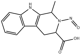 1-methyl-2-nitroso-1,2,3,4-tetrahydo-beta-carboline-3-carboxylic acid Struktur