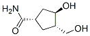 Cyclopentanecarboxamide, 3-hydroxy-4-(hydroxymethyl)-, (1alpha,3beta,4alpha)- (9CI) Struktur