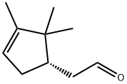 (S)-2,2,3-trimethylcyclopent-3-ene-1-acetaldehyde Struktur