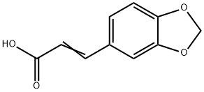 3,4-(Methylenedioxy)cinnamic acid Struktur