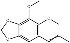 4,5-Dimethoxy-6-(1-propenyl)-1,3-benzodioxole Struktur