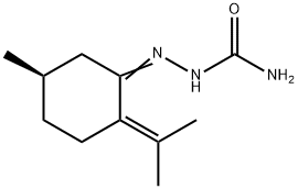 2-[(R)-5-Methyl-2-(1-methylethylidene)cyclohexylidene]hydrazinecarboxamide Struktur