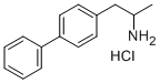 4-Biphenylethylamine, alpha-methyl-, hydrochloride, DL- Struktur