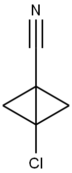 3-Chlorobicyclo[1.1.0]butane-1-carbonitrile Struktur