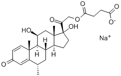 Methylprednisolone sodium succinate Struktur