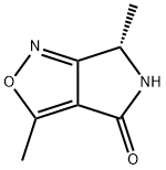 4H-Pyrrolo[3,4-c]isoxazol-4-one,5,6-dihydro-3,6-dimethyl-,(6S)-(9CI) Struktur