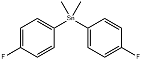 Bis(p-fluorophenyl)dimethylstannane Struktur