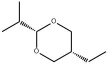 5α-Ethyl-2α-isopropyl-1,3-dioxane Struktur