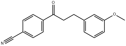 4'-CYANO-3-(3-METHOXYPHENYL)PROPIOPHENONE Struktur