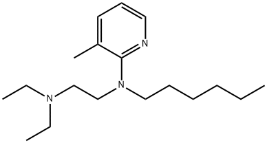 N-[2-(Diethylamino)ethyl]-N-hexyl-3-methyl-2-pyridinamine Struktur