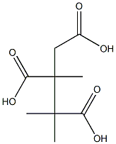 (-)-2,3-dimethylbutane-1,2,3-tricarboxylic acid Struktur