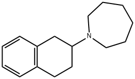 Hexahydro-1-(1,2,3,4-tetrahydronaphthalen-2-yl)-1H-azepine Struktur