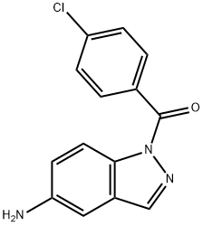 1-(p-Chlorobenzoyl)-1H-indazol-5-amine Struktur