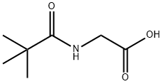 (2,2-DIMETHYLPROPANOYL)AMINO]ACETIC ACID Struktur