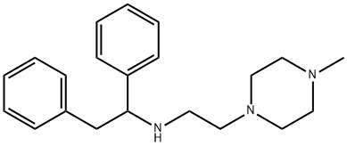 1-[2-[(1,2-Diphenylethyl)amino]ethyl]-4-methylpiperazine Struktur