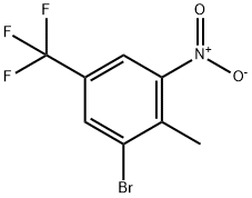 2-BROMO-6-NITRO-4-TRIFLUOROMETHYLTOLUENE Struktur