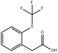 2-(TRIFLUOROMETHYLTHIO)PHENYLACETIC ACID Struktur