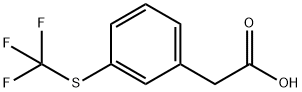 3-(TRIFLUOROMETHYLTHIO)PHENYLACETIC ACID Struktur