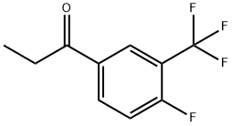 4'-FLUORO-3'-(TRIFLUOROMETHYL)PROPIOPHENONE Struktur