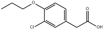 3-CHLORO-4-PROPOXY-BENZENEACETIC ACID Struktur