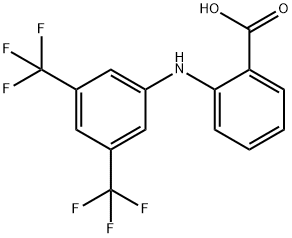 N-(3,5-BIS-TRIFLUOROMETHYLPHENYL)ANTHRANILIC ACID Struktur