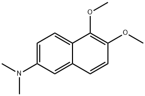 5,6-Dimethoxy-N,N-dimethyl-2-naphthalenamine Struktur