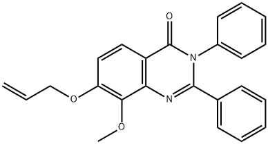 4(3H)-Quinazolinone,  8-methoxy-2,3-diphenyl-7-(2-propenyloxy)-  (9CI) Struktur