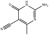 5-Pyrimidinecarbonitrile, 2-amino-1,4-dihydro-6-methyl-4-oxo- (9CI) Struktur