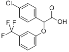 4-CHLOROPHENYL-[3-(TRIFLUOROMETHYL)PHENOXY]ACETIC ACID Struktur