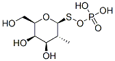 methyl beta-D-thiogalactopyranoside phosphate Struktur