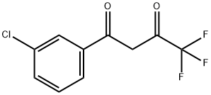 1-(3-CHLOROPHENYL)-4,4,4-TRIFLUOROBUTANE-1,3-DIONE Struktur