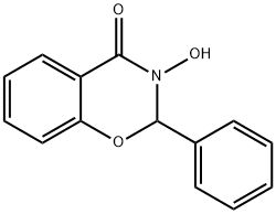 2,3-Dihydro-3-hydroxy-2-phenyl-4H-1,3-benzoxazin-4-one Struktur