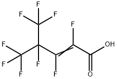 PERFLUORO(4-METHYLPENT-2-ENOIC ACID) Struktur