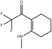 Ethanone, 2,2,2-trifluoro-1-[2-(methylamino)-1-cyclohexen-1-yl]- (9CI) Struktur