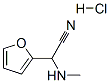 alpha-(methylamino)furan-2-acetonitrile, monohydrochloride Struktur