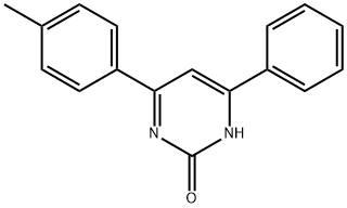 4-Phenyl-6-(4-methylphenyl)-2(1H)-pyrimidinone Struktur