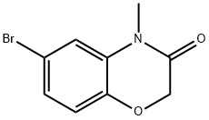 6-BROMO-N-METHYL-2H-1,4-BENZOXAZIN-3-ONE Struktur