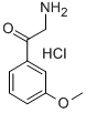 2-(3-METHOXY-PHENYL)-2-OXO-ETHYL-AMMONIUM, CHLORIDE Struktur