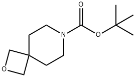 2-Oxa-7-azaspiro[3.5]nonane-7-carboxylic acid, 1,1-dimethylethyl ester Struktur