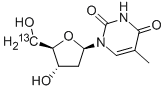 [5'-13C]THYMIDINE Struktur