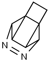 9,10-Diazapentacyclo[4.4.0.02,5.03,8.04,7]dec-9-ene Struktur