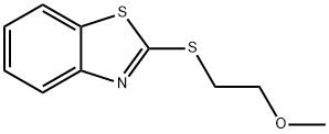 Benzothiazole, 2-[(2-methoxyethyl)thio]- (7CI,8CI) Struktur