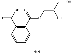 sodium (2,3-dihydroxypropyl) phthalate  Struktur