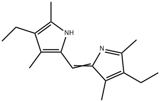 2-[(4-Ethyl-3,5-dimethyl-2H-pyrrole-2-ylidene)methyl]-4-ethyl-3,5-dimethyl-1H-pyrrole Struktur