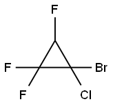 1-Bromo-1-chloro-2,2,3-trifluorocyclopropane Struktur