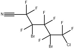 2,4-DIBROMO-5-CHLOROOCTAFLUOROPENTANONITRILE Struktur