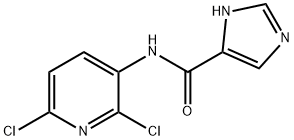 N-(2,6-DICHLOROPYRIDIN-3-YL)-1H-IMIDAZOLE-5-CARBOXAMIDE Struktur