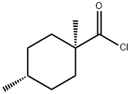 Cyclohexanecarbonyl chloride, 1,4-dimethyl-, trans- (8CI) Struktur