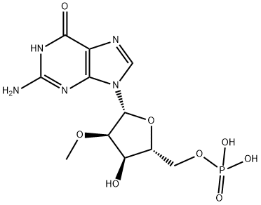 2'-O-methylguanosine 5'-monophosphate Struktur