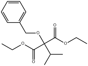 2-ISOPROPYL-2-(BENZYLOXY)-PROPANEDIOIC ACID 1,3-DIETHYL ESTER Struktur